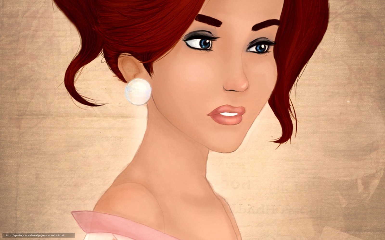red-haired woman portrait