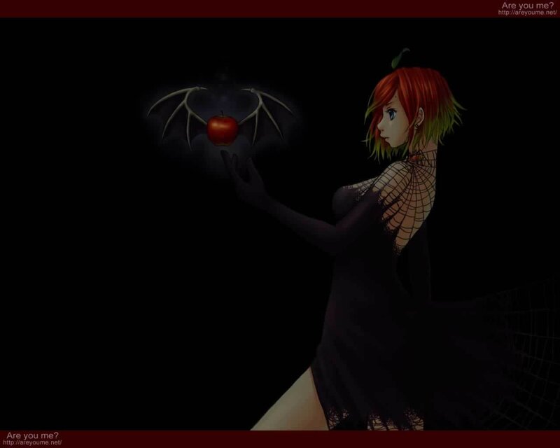 Red-haired Woman with Apple
