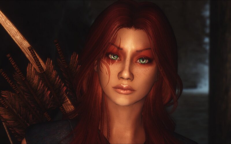 Red-haired Woman with Arrows