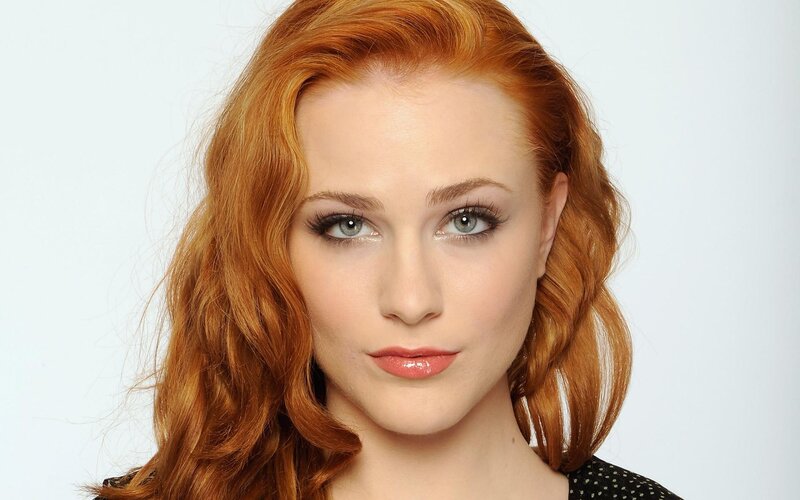red-haired woman with blue eyes