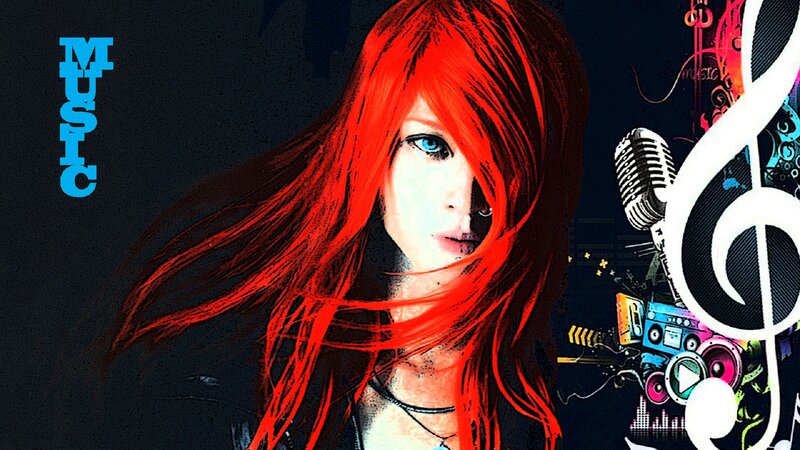 Red-haired Woman with Blue Eyes — Red