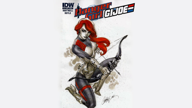 Red-haired Woman with Bow — Red, Action