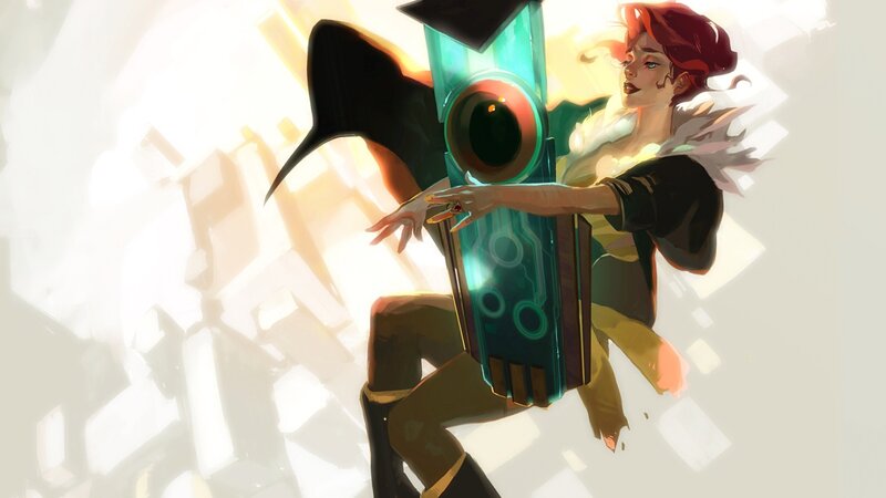 Red-haired Woman with Device