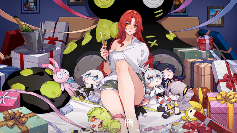 Red-haired Woman with Gifts