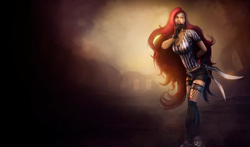 Red-haired Woman with Knives — Red