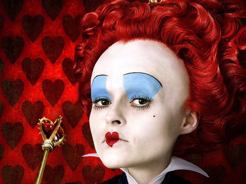 Red-haired Woman with Makeup — Red