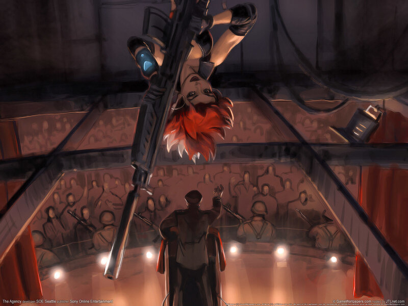 Red-haired Woman with Rifle — Red