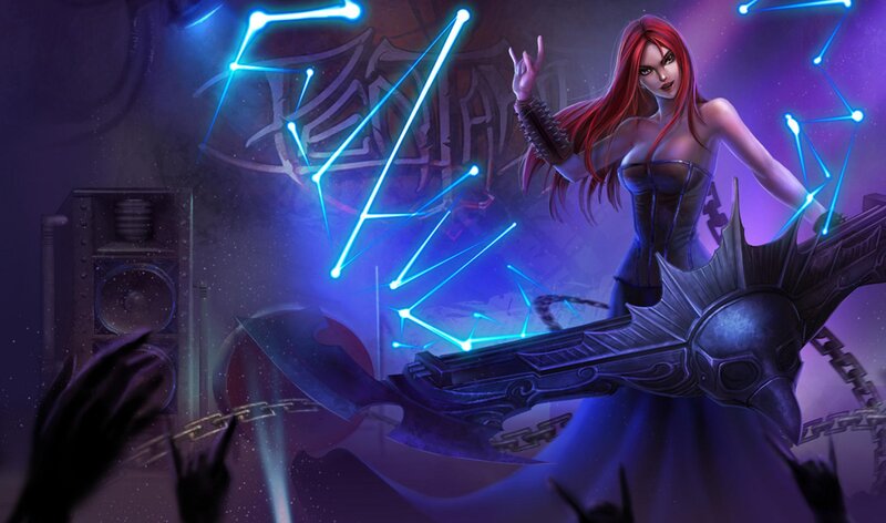 Red-haired Woman with Weapon — Purple