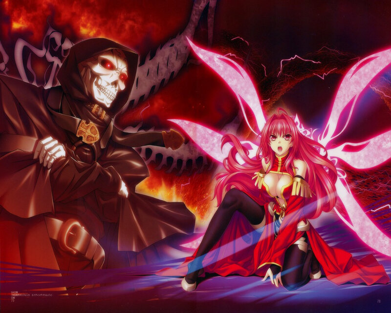 Red-haired Woman with Wings — Red, Dramatic, Anime
