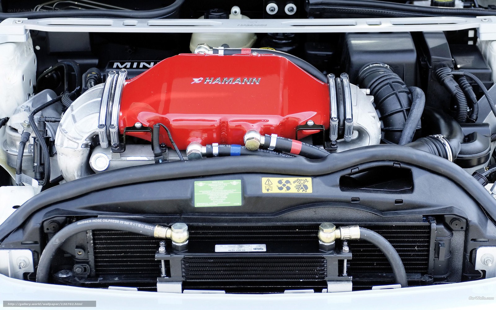 red hamann engine cover