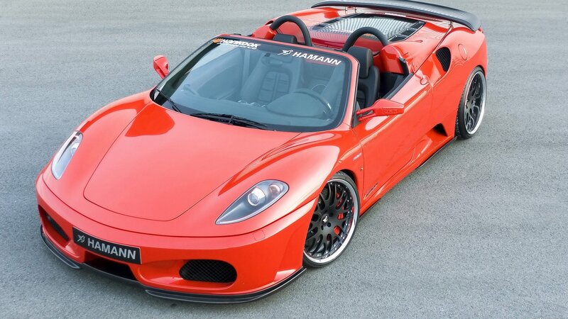 Red Hamann Ferrari convertible