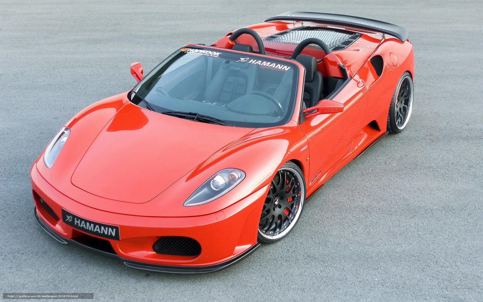 Red Hamann Ferrari convertible