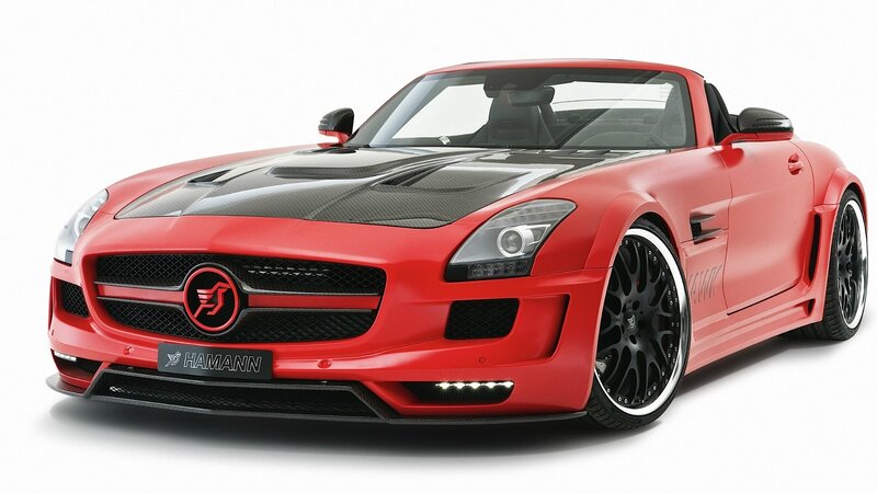 Red Hamann-tuned sports car