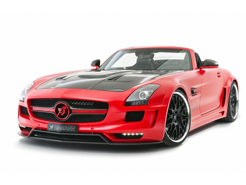 Red Hamann-tuned sports car