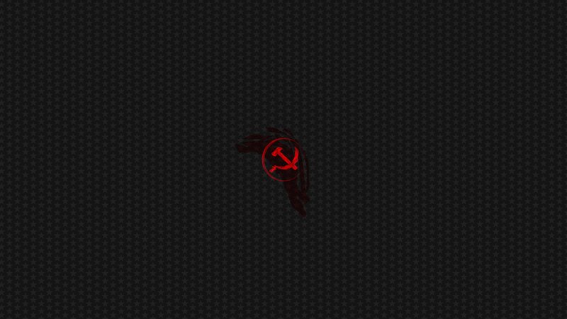 Red Hammer and Sickle — Black