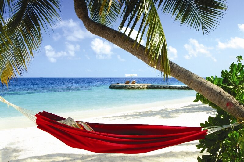 Red Hammock on Beach