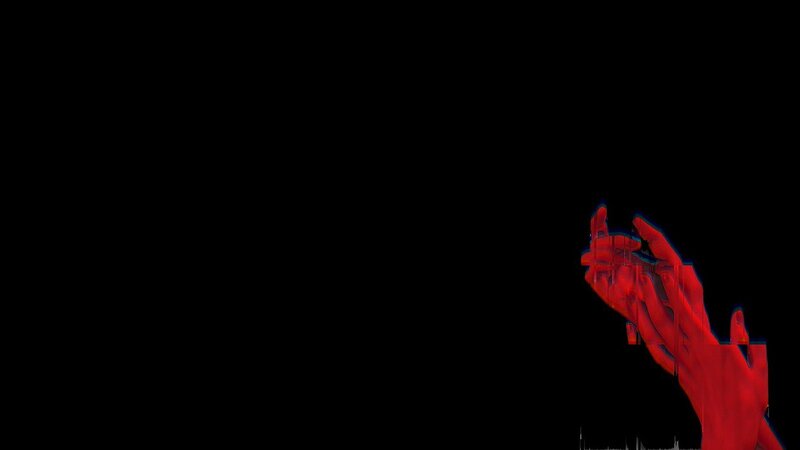 Red Hands on Black