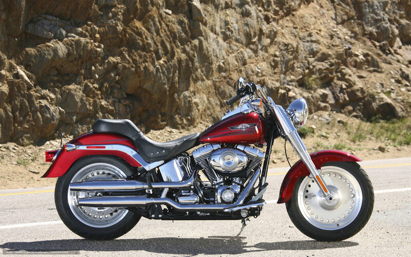 Red Harley-Davidson motorcycle