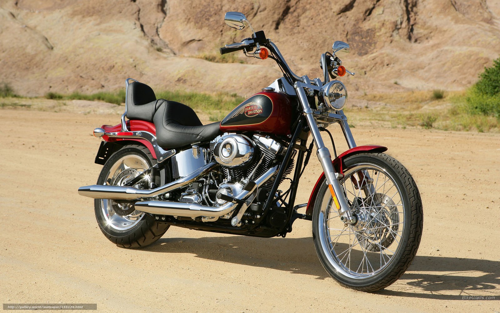 Red Harley-Davidson motorcycle