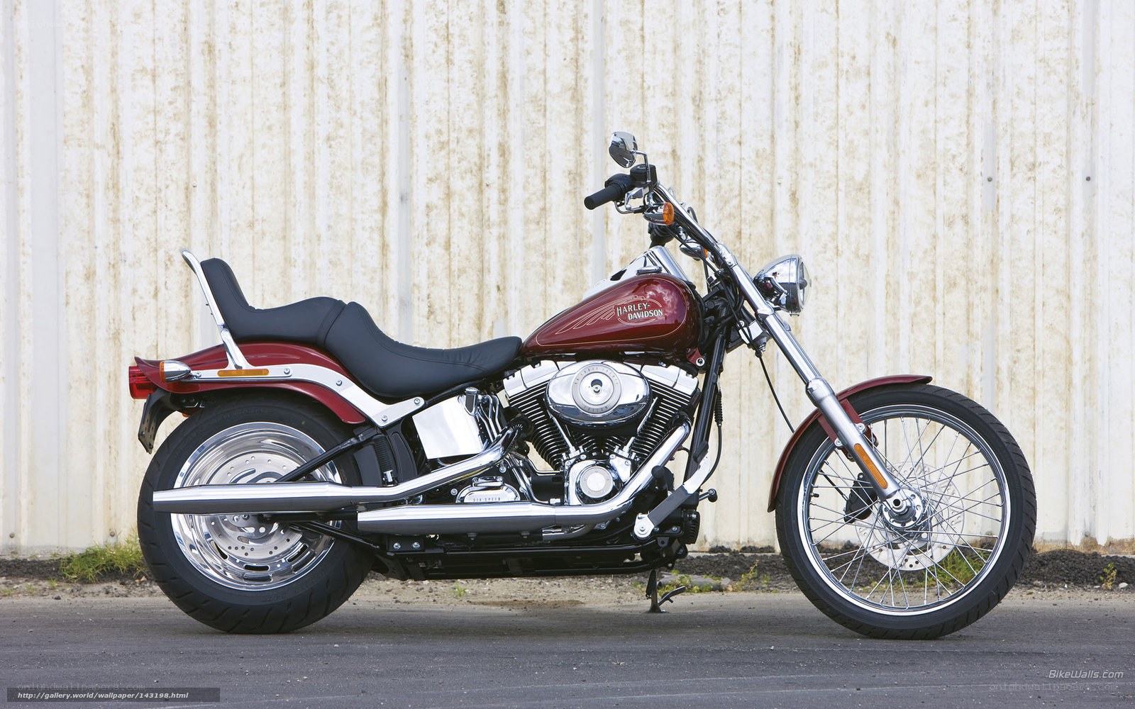 Red Harley-Davidson motorcycle