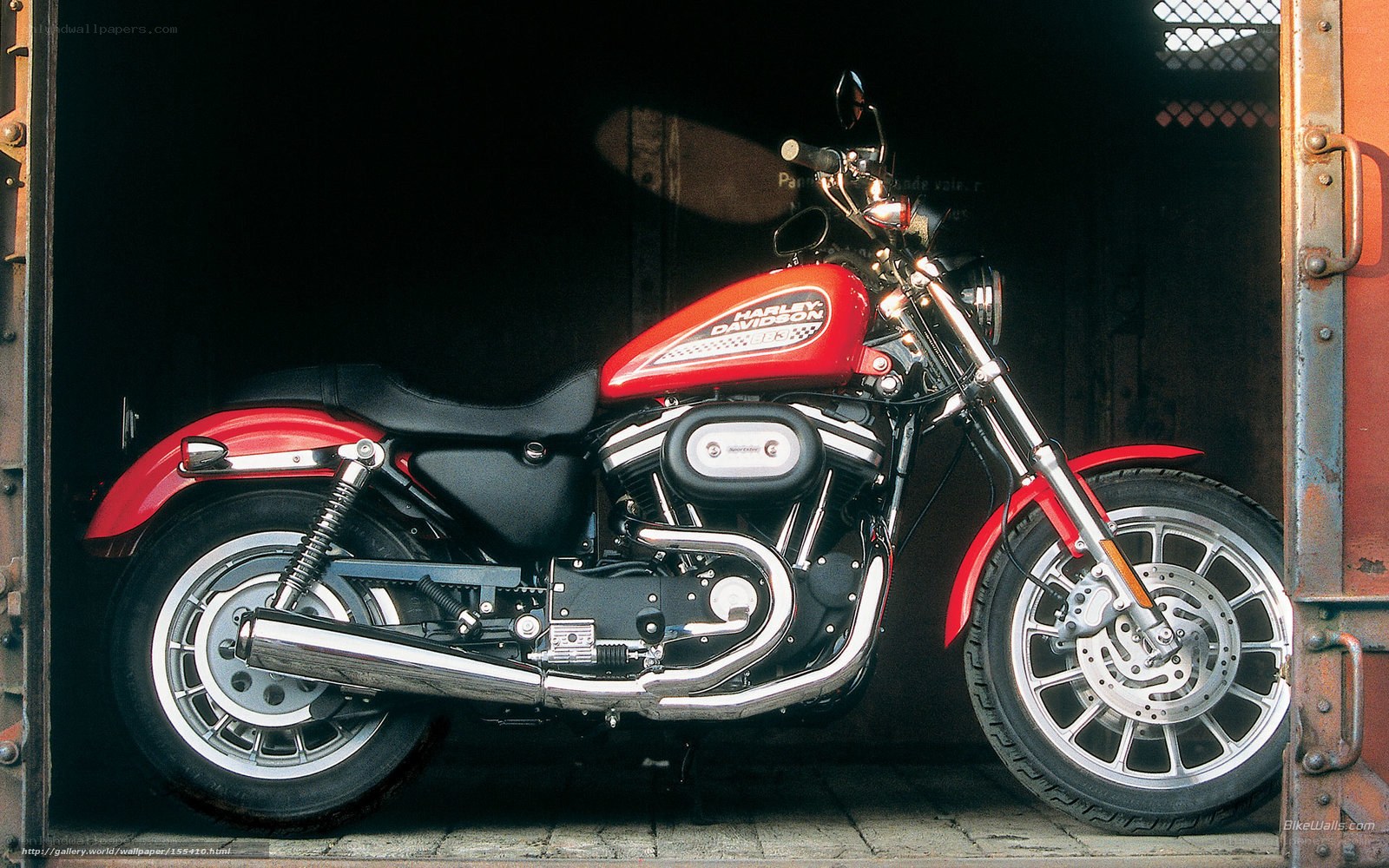 Red Harley-Davidson motorcycle