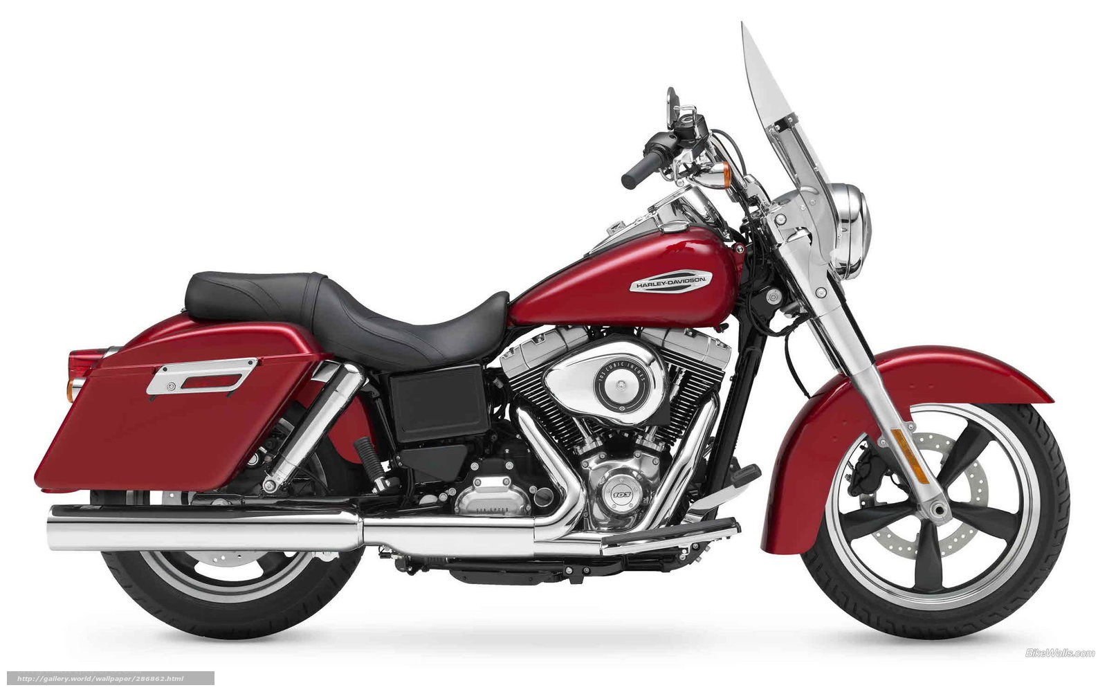 Red Harley-Davidson motorcycle