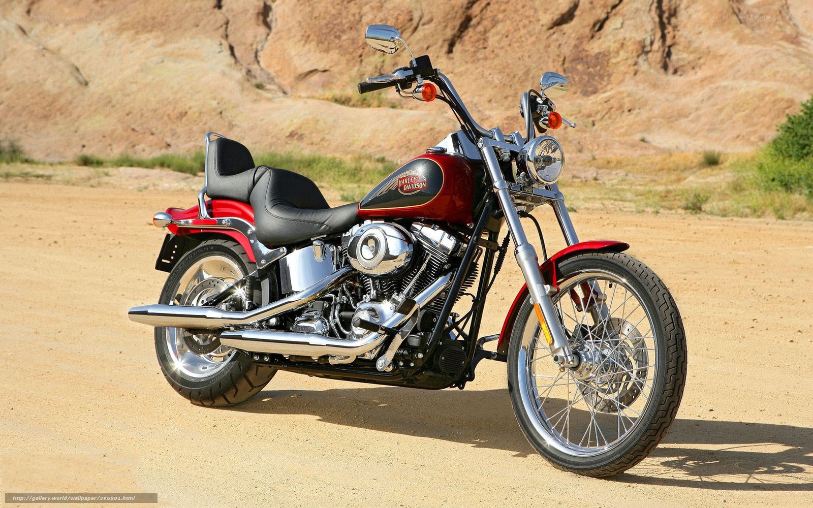 Red Harley-Davidson motorcycle