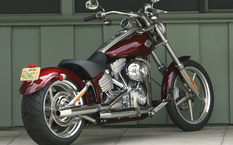 Red Harley-Davidson motorcycle