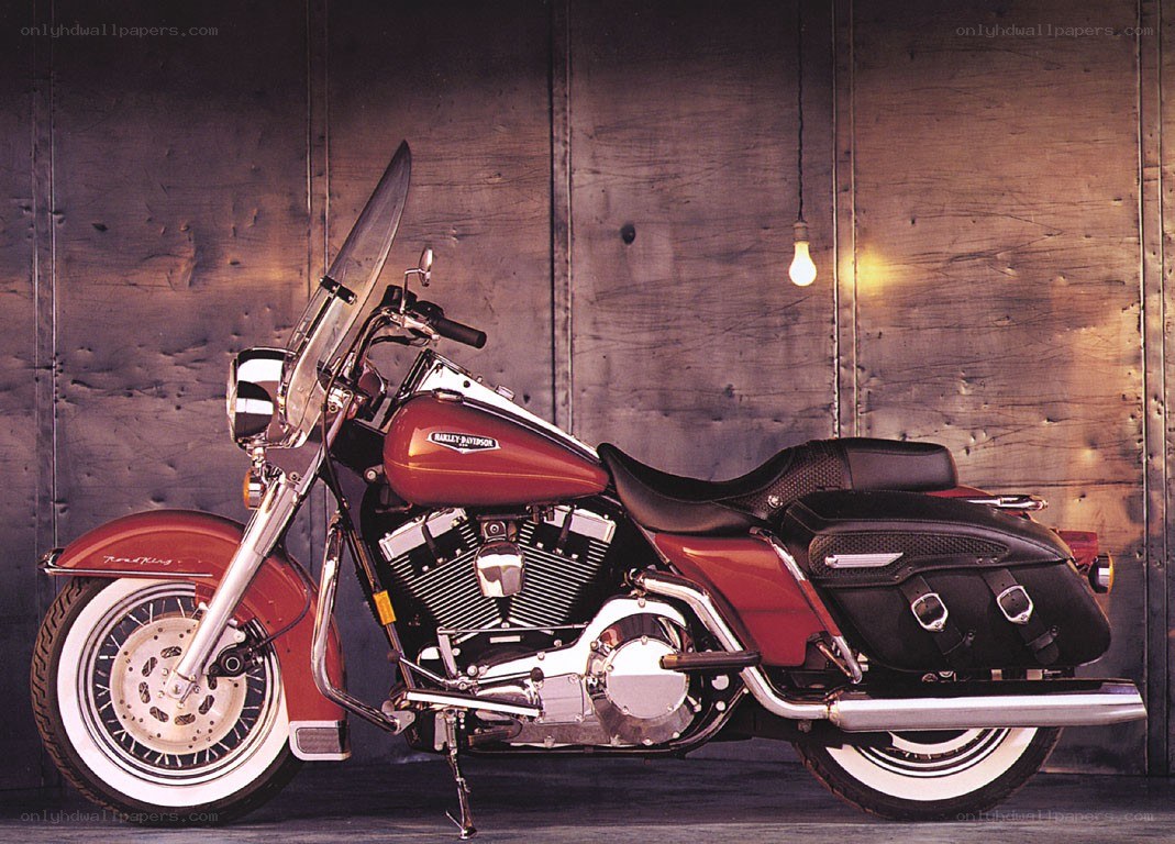 Red Harley-Davidson motorcycle