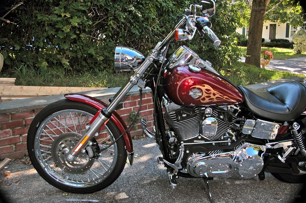 Red Harley-Davidson motorcycle
