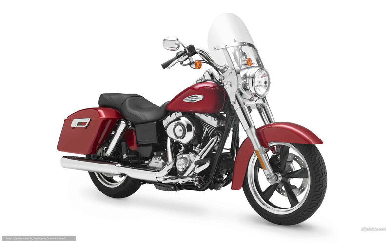 Red Harley-davidson Motorcycle — Neutral, Photograph, Saddlebags, Windshield