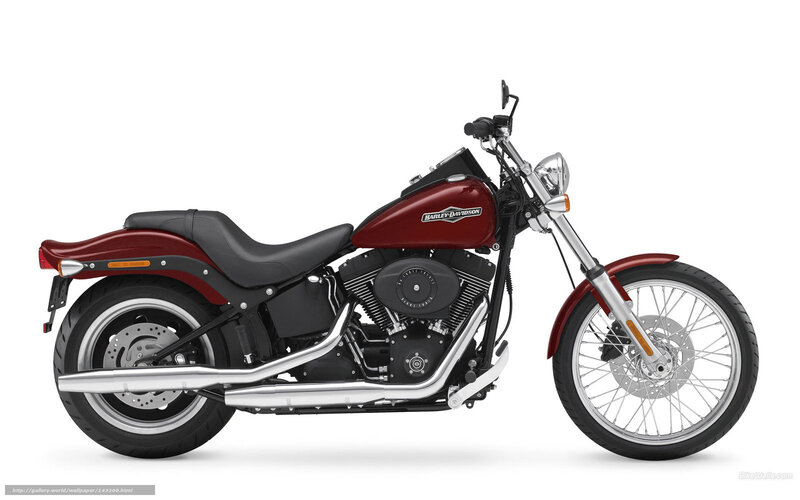 Red Harley-davidson Motorcycle — Neutral, Photograph, Seat, Engine, Exhaust