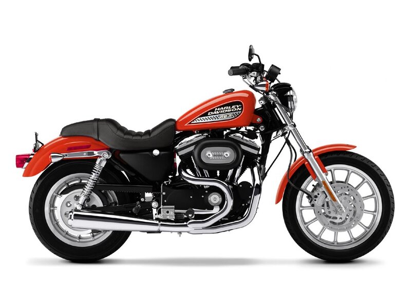 Red Harley-davidson Motorcycle — Neutral, Photograph, Seat, Exhaust, Wheel