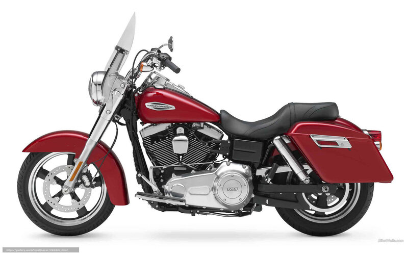 Red Harley-davidson Motorcycle — Neutral, Photograph, Seat, Saddlebags
