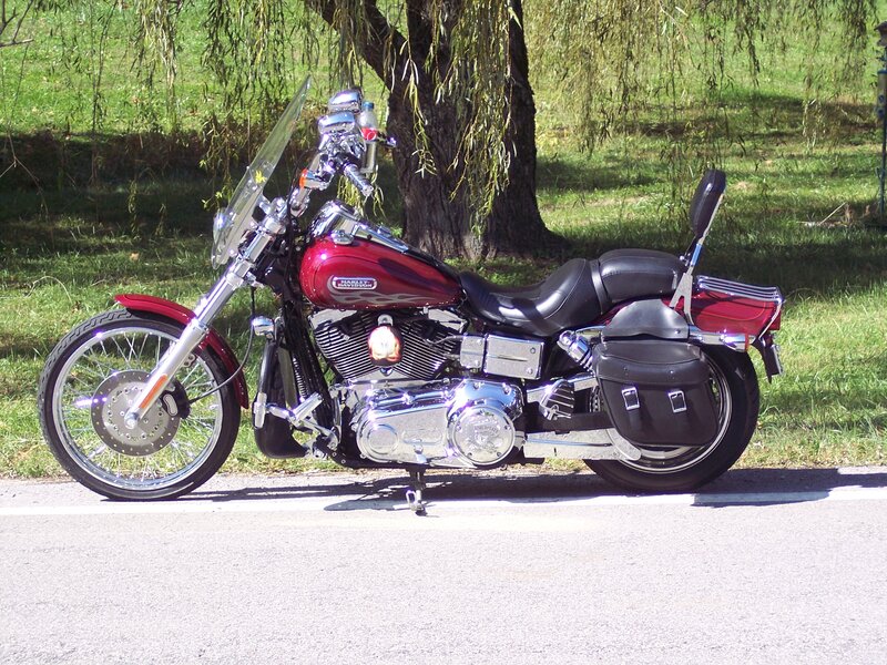 Red Harley-davidson Motorcycle — Serene, Afternoon