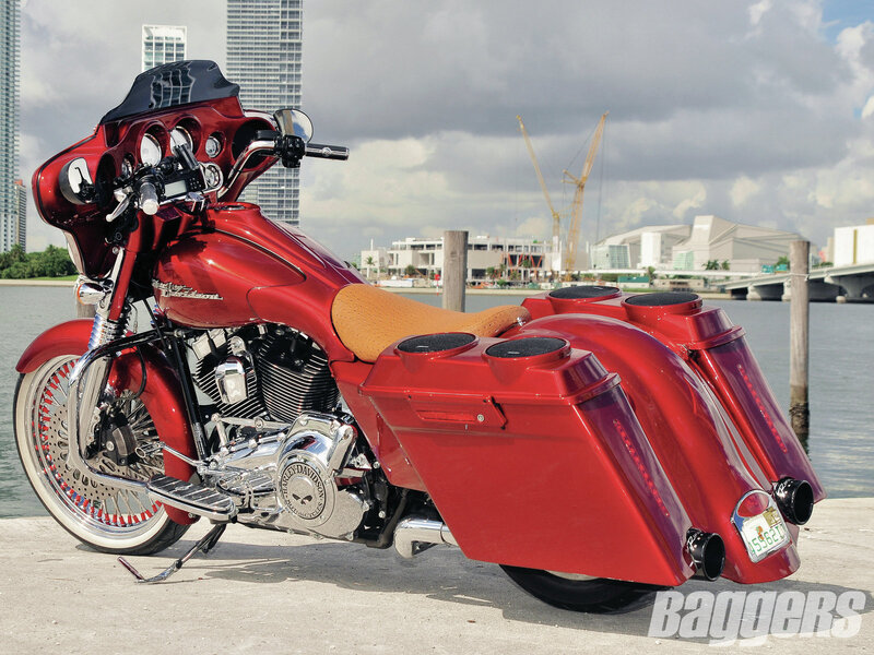 Red Harley-davidson Motorcycle — Urban