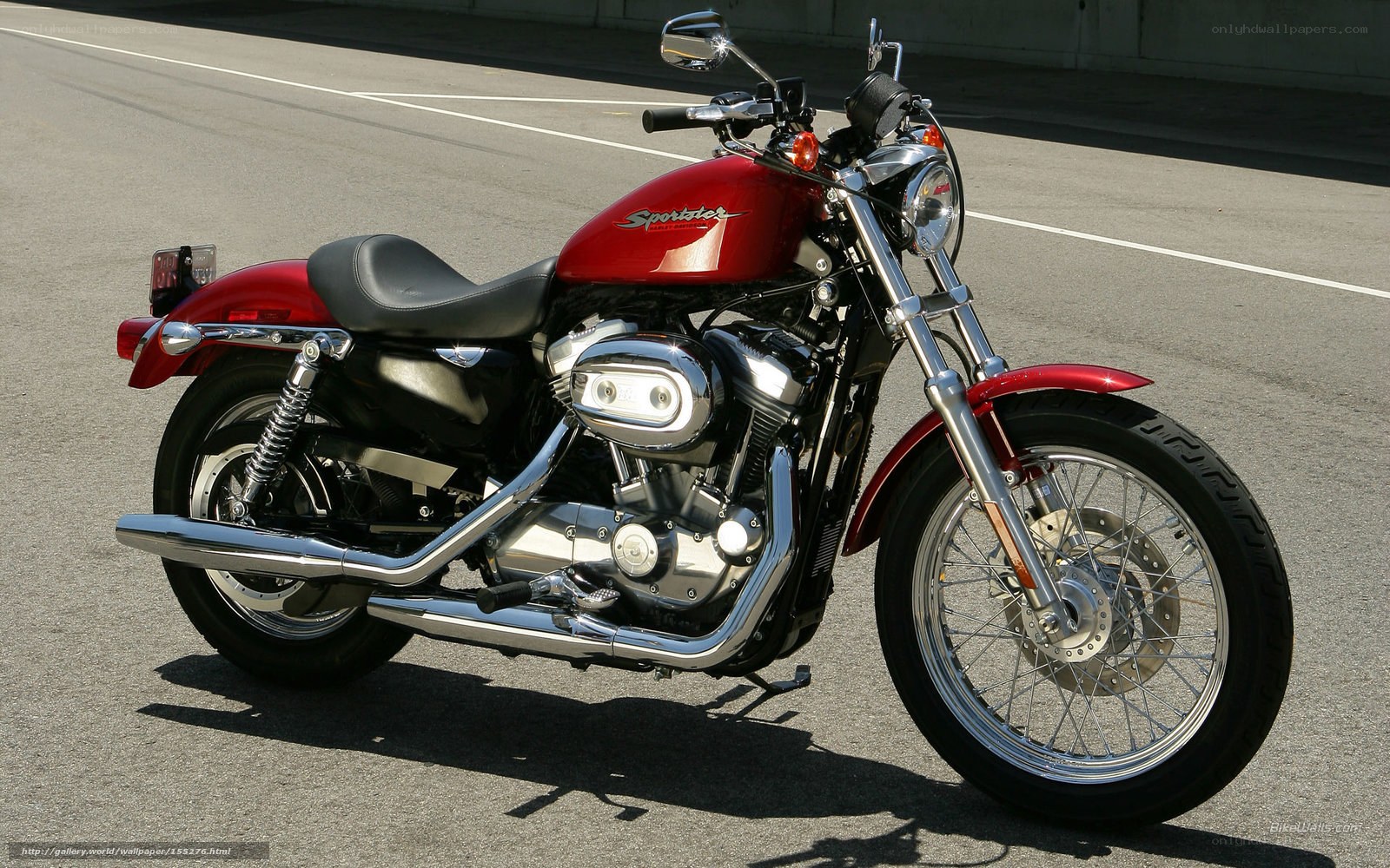 Red Harley-Davidson Sportster