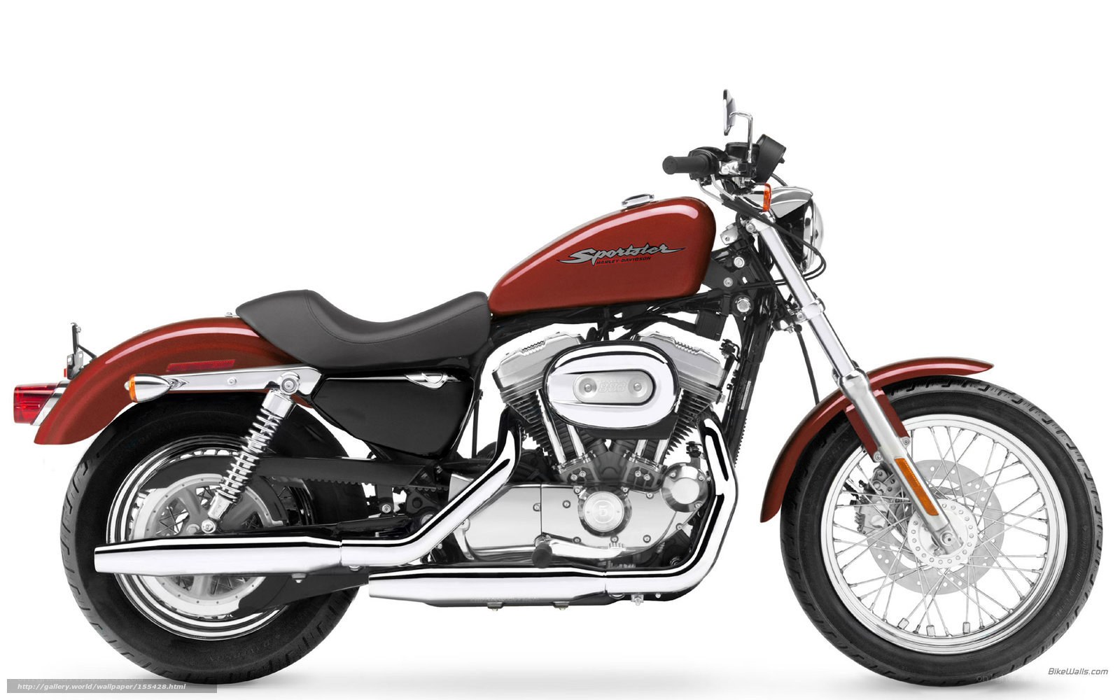 Red Harley-Davidson Sportster