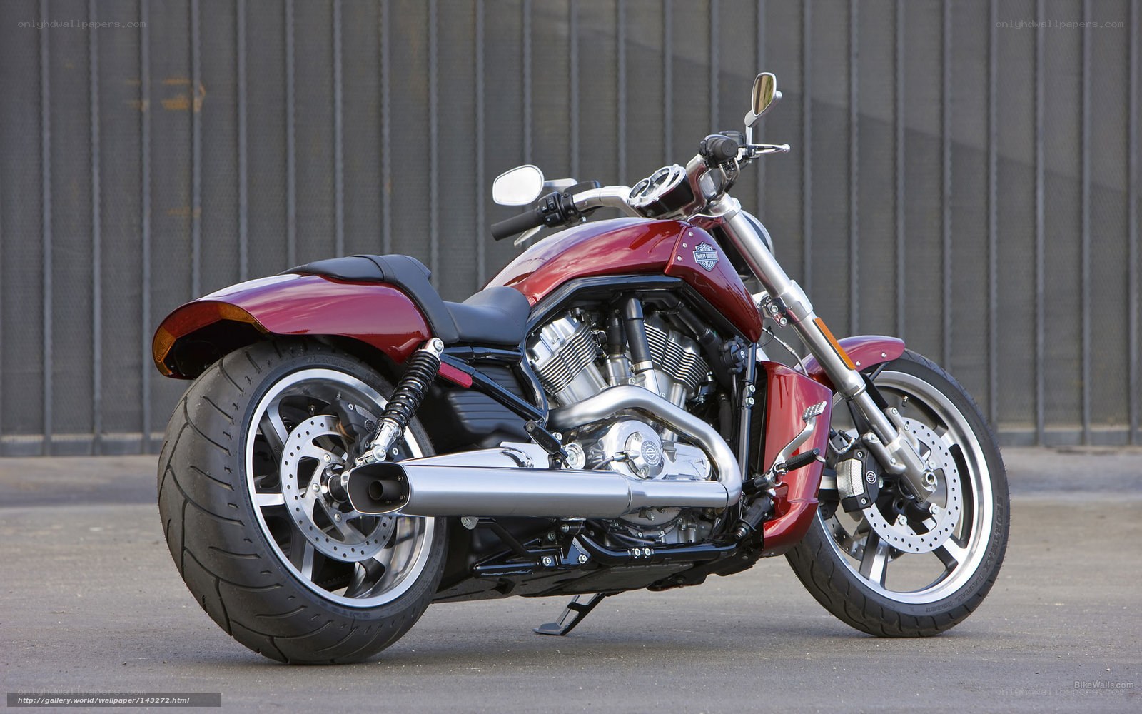 Red Harley-Davidson V-Rod