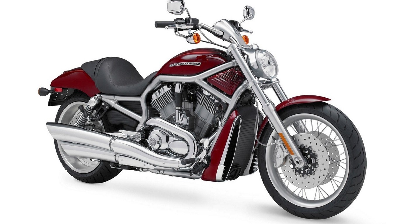 Red Harley-Davidson V-Rod
