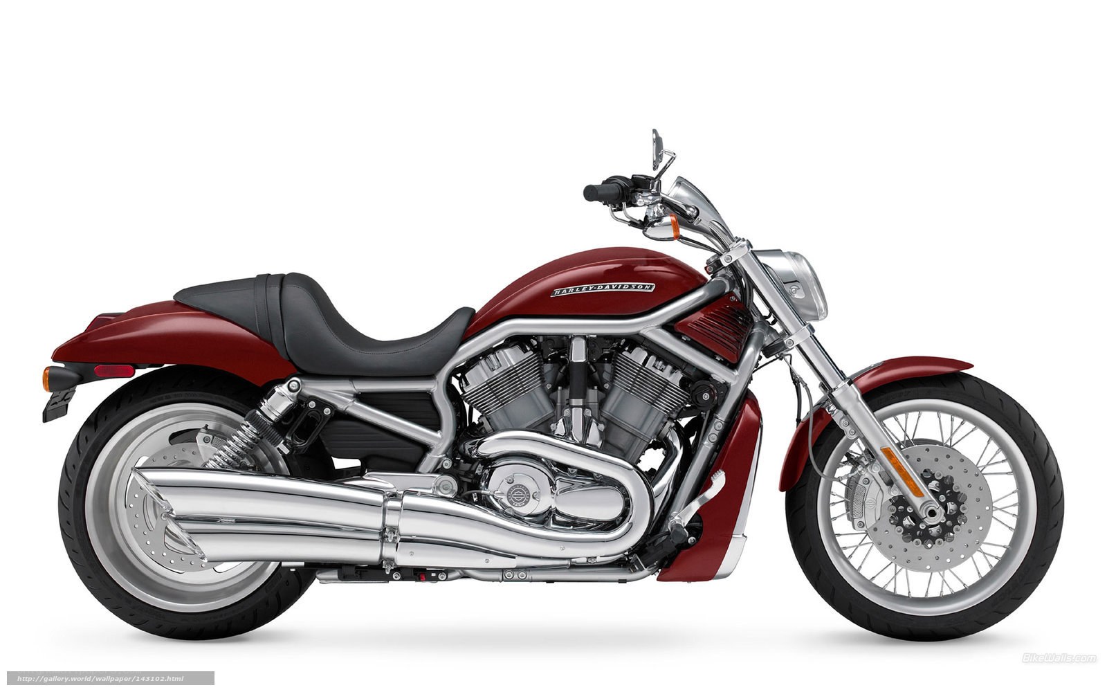 Red Harley-Davidson V-Rod