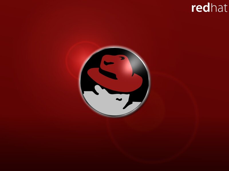 Red Hat Logo — Minimalist, Digital Art