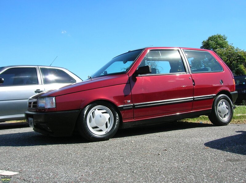 Red Hatchback Car — Calm
