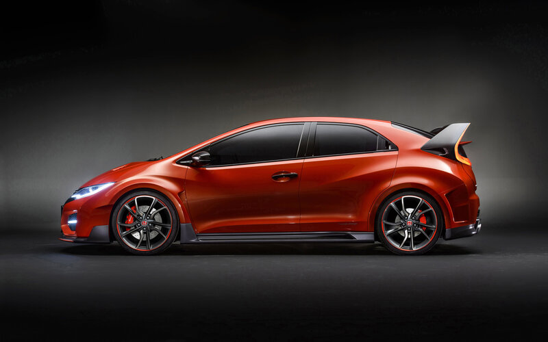 Red Hatchback Car — Dramatic, Photograph, Wheels, Spoiler