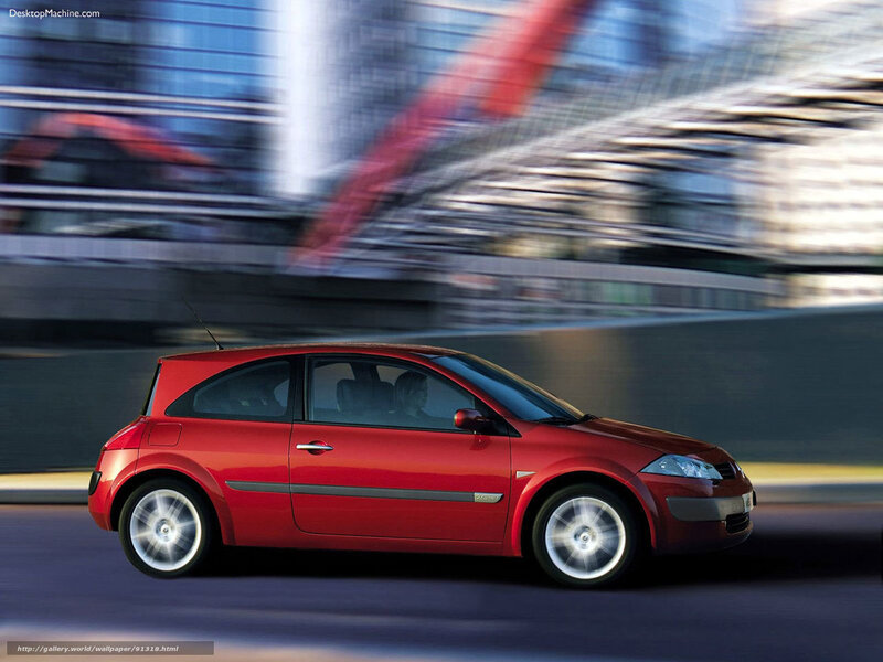 Red Hatchback Car — Dynamic, Afternoon, Photograph, City