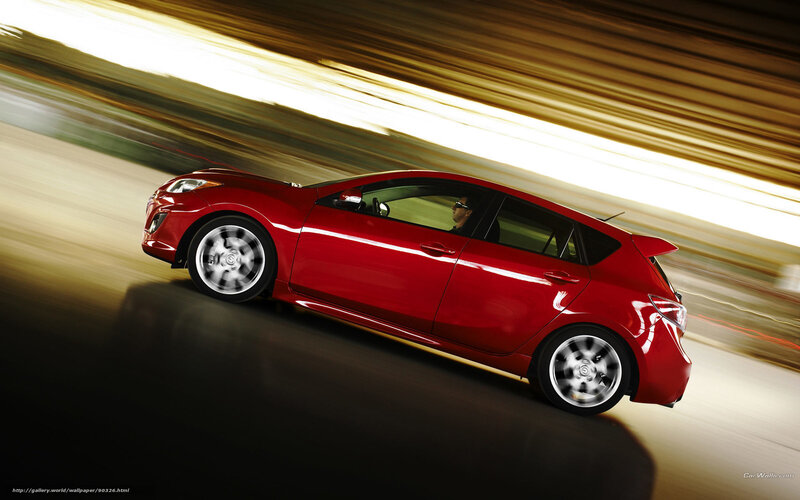Red Hatchback Car — Dynamic, Photograph, Driver