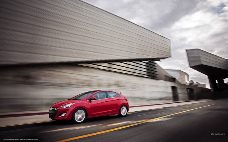 Red Hatchback Car — Dynamic, Photograph