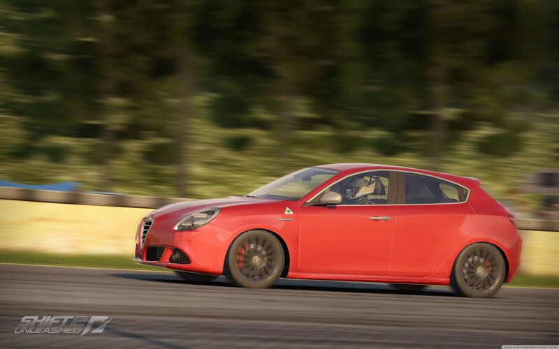 Red Hatchback Car — Dynamic