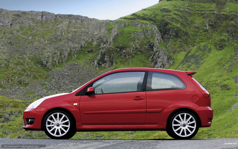 Red Hatchback Car — Outdoor