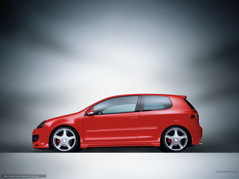 red hatchback car side view